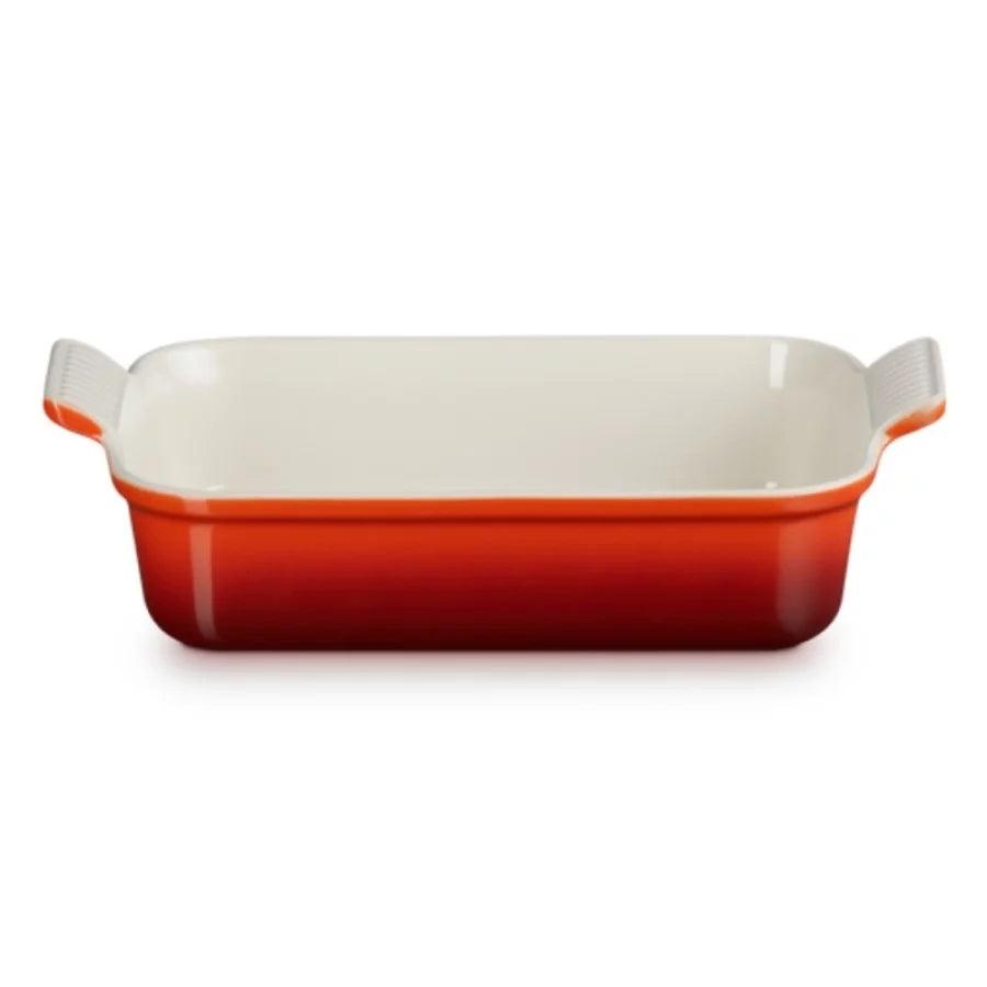 Cepamtrauks LE CREUSET Rectangular Heritage Stoneware 26x19cm / 2,4L orange - DomoTehnika