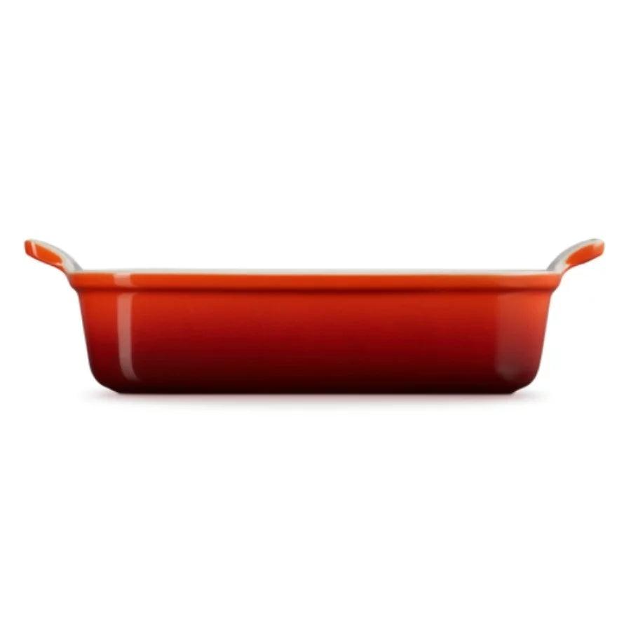 Cepamtrauks LE CREUSET Rectangular Heritage Stoneware 26x19cm / 2,4L orange - DomoTehnika