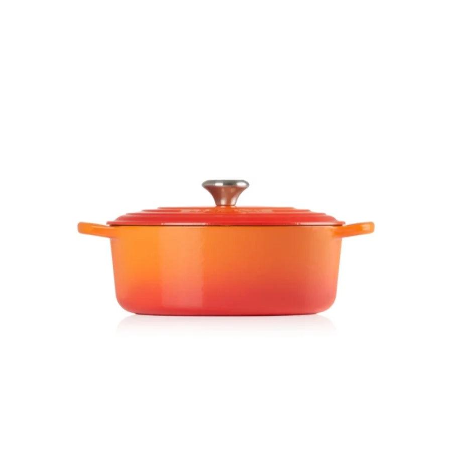 Katls LE CREUSET Cast iron pot oval 31cm / 6,3L orange - DomoTehnika
