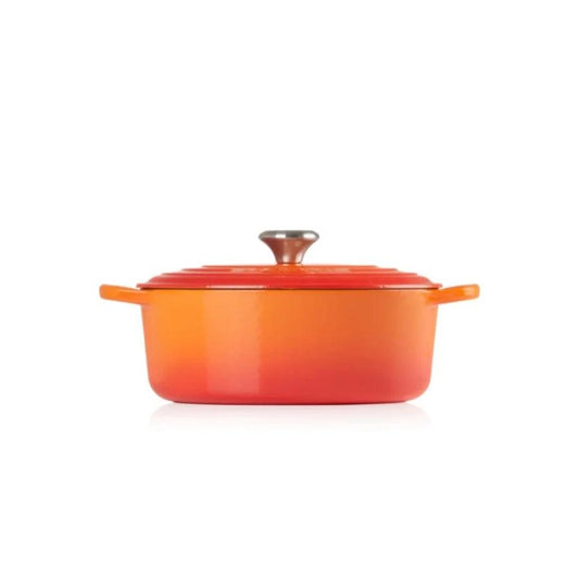 Katls LE CREUSET Cast iron pot oval 31cm / 6,3L orange - DomoTehnika