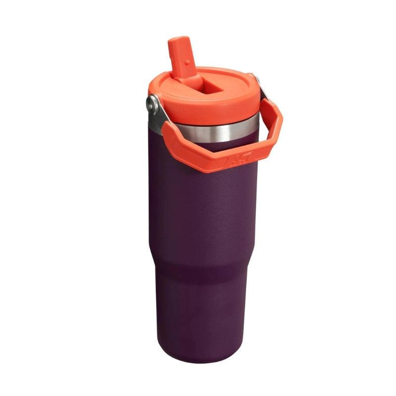 Termokrūze ar salmiņu STANLEY The IceFlow Flip Straw Tumbler 0,89L tumši violeta 2809993538 - DomoTehnika