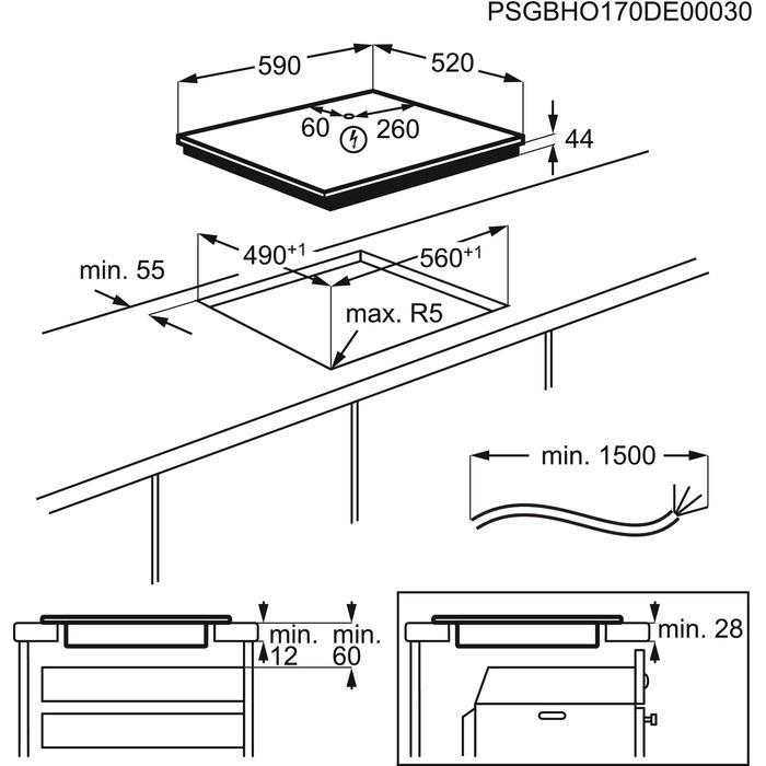 Iebūvējamā indukcijas virsma ELECTROLUX EIS62443 - DomoTehnika