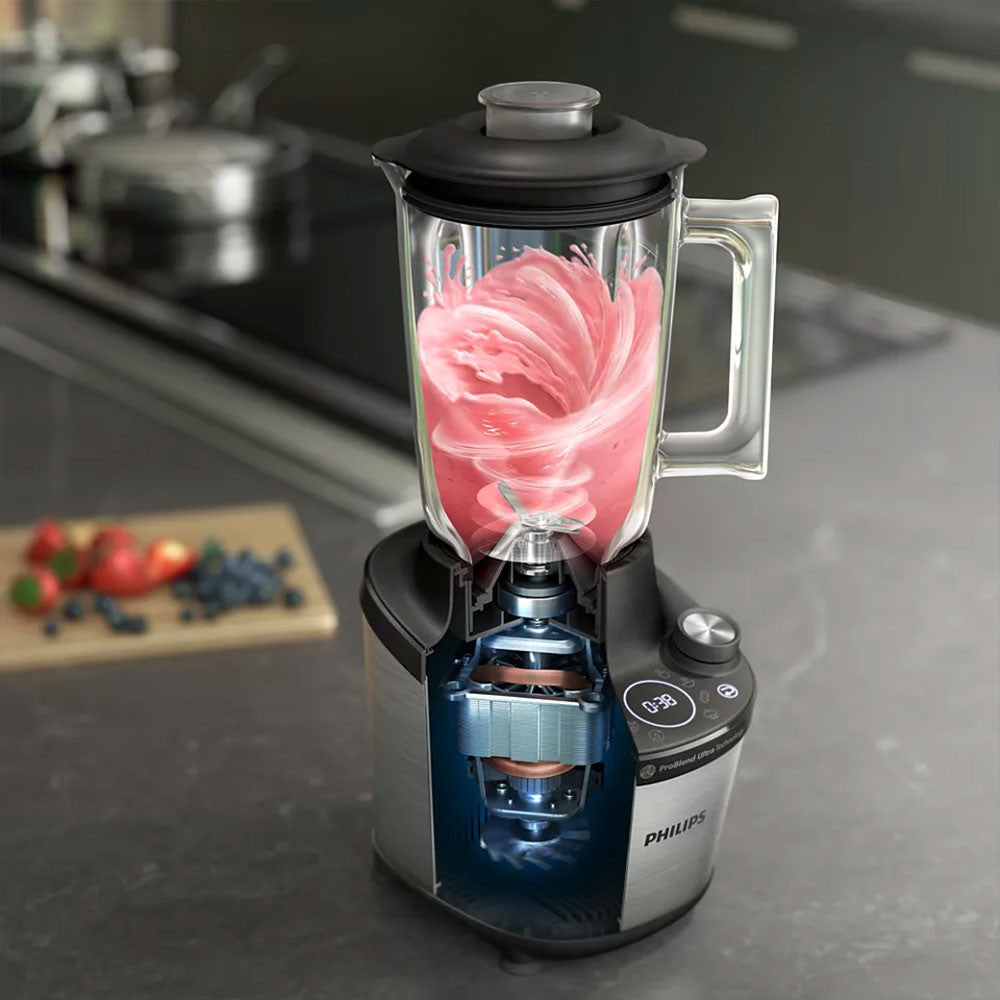 PHILIPS Daily Collection blenderis, 1500W, melns HR3760/10