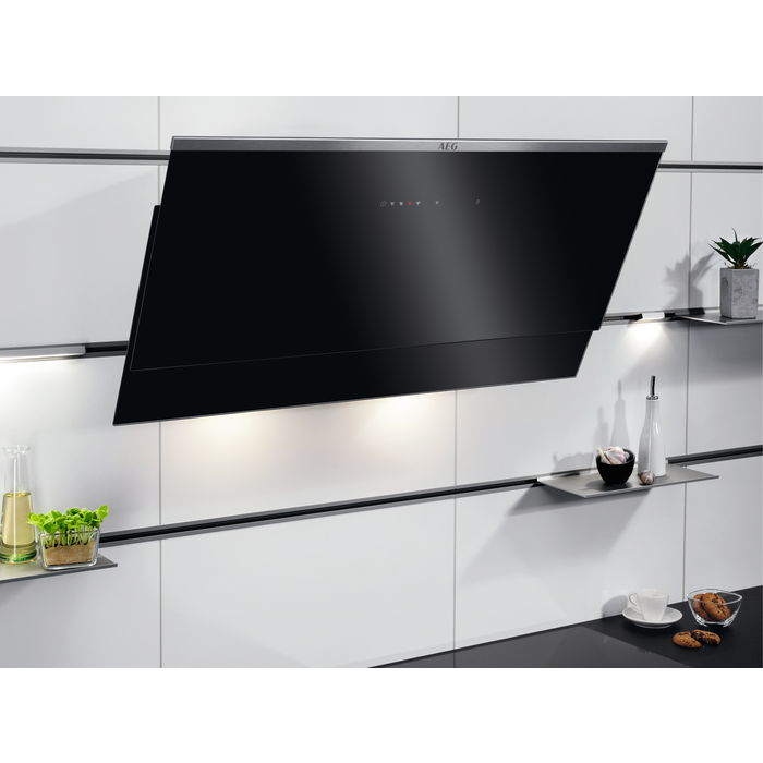 AEG skursteņa tipa tvaika nosūcējs, 90 cm DVE5971HG