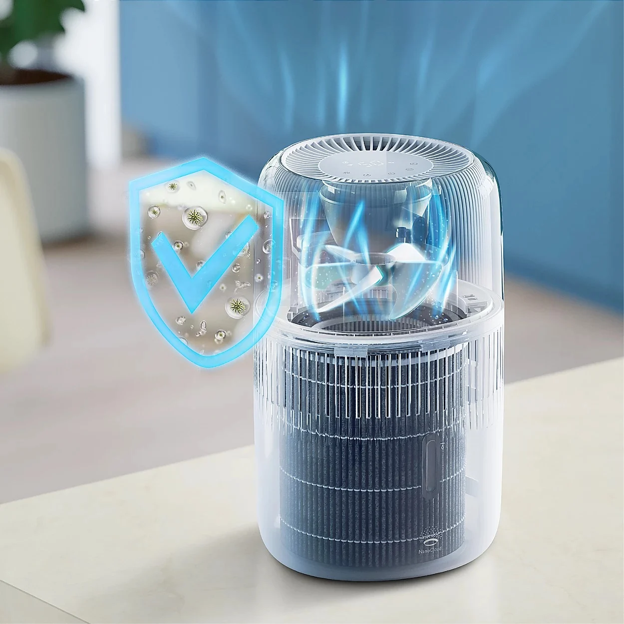 PHILIPS 5000 sērijas gaisa mitrinātājs, balts HU5710/00