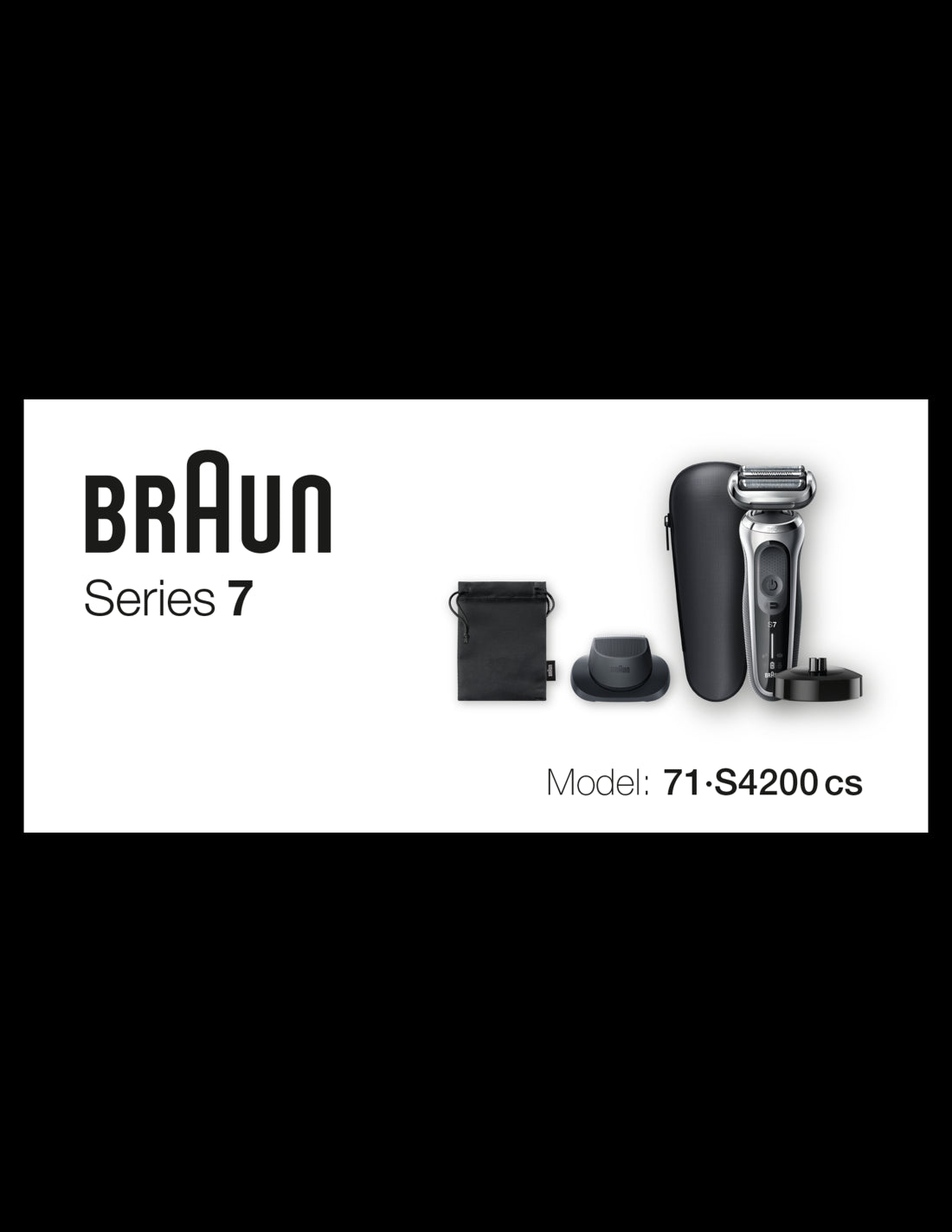 BRAUN Series 7 360 Flex skuveklis  AutoSense, sudraba 71-S4200cs