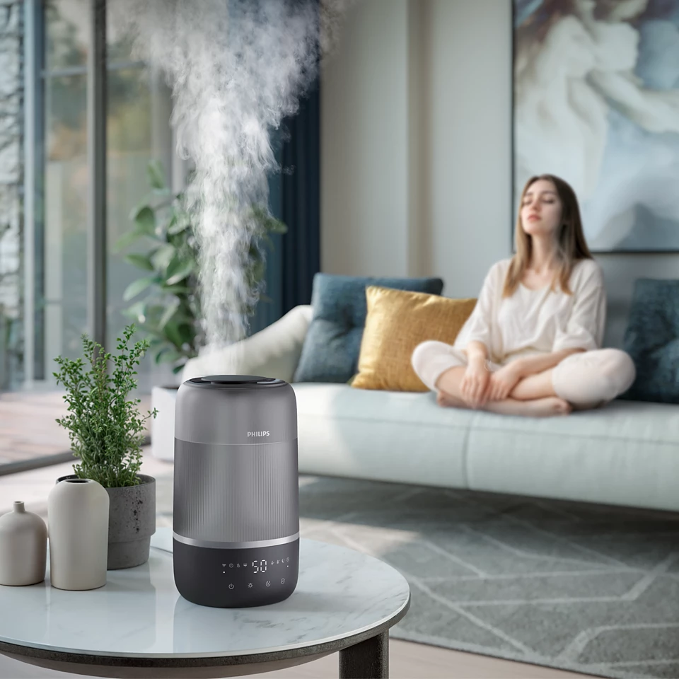 PHILIPS gaisa mitrinātājs, Ogles pelēks HU1510/03
