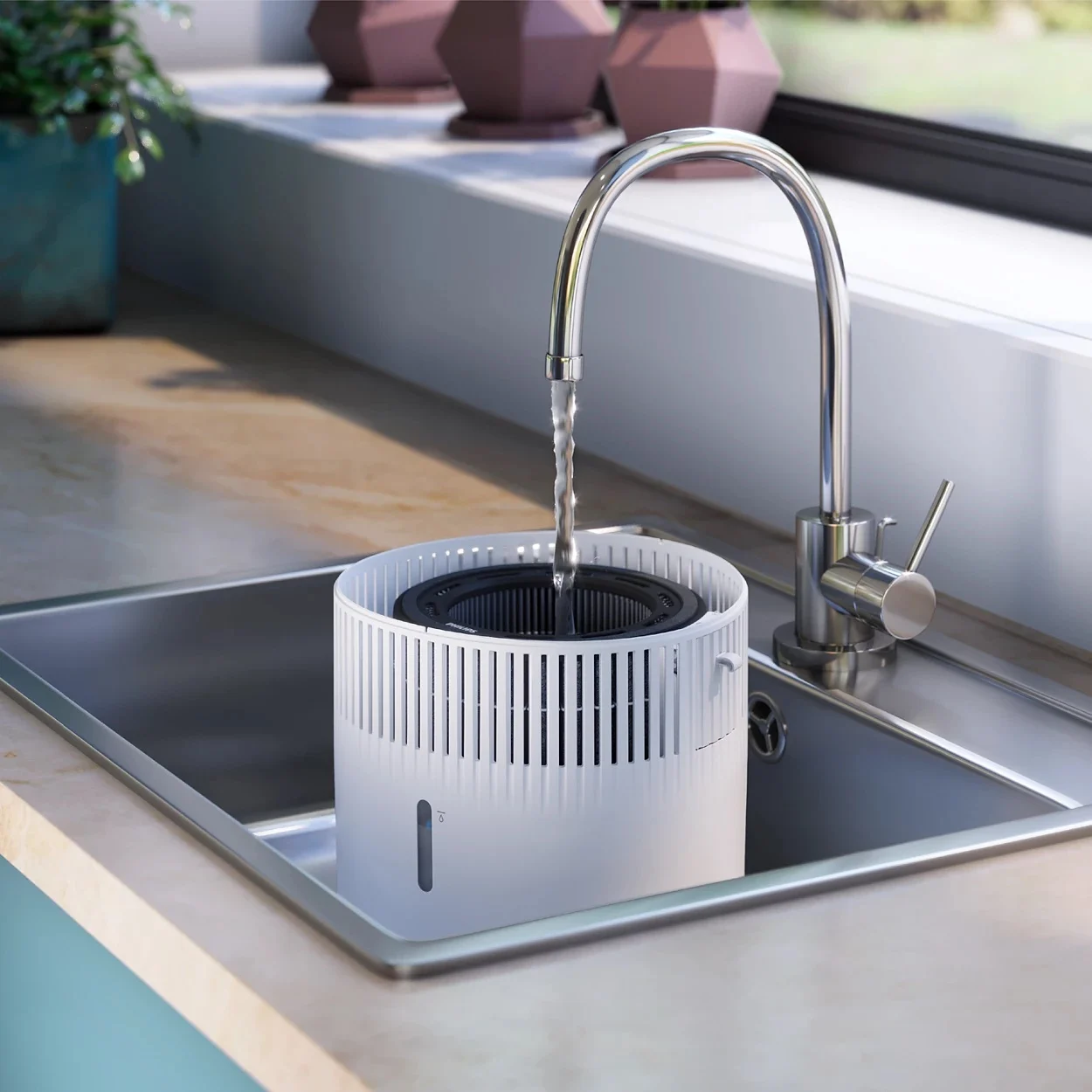 PHILIPS 5000 sērijas gaisa mitrinātājs, balts HU5710/00