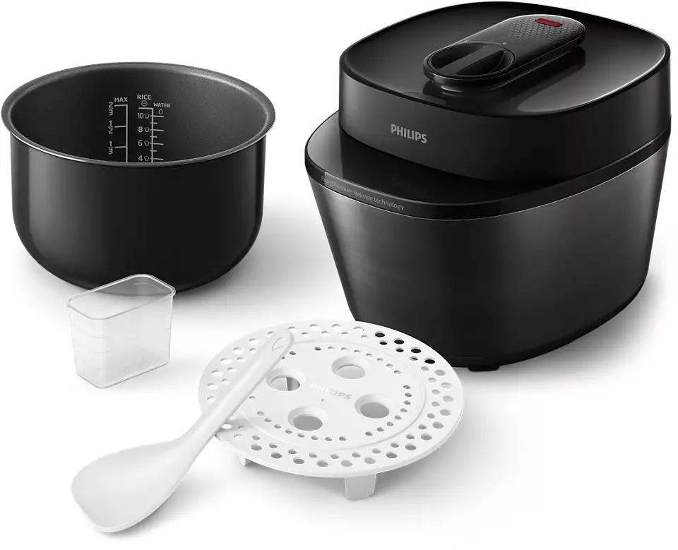 PHILIPS Katls ar paaugstinātu spiedienu, 1000W, melns HD2151/40