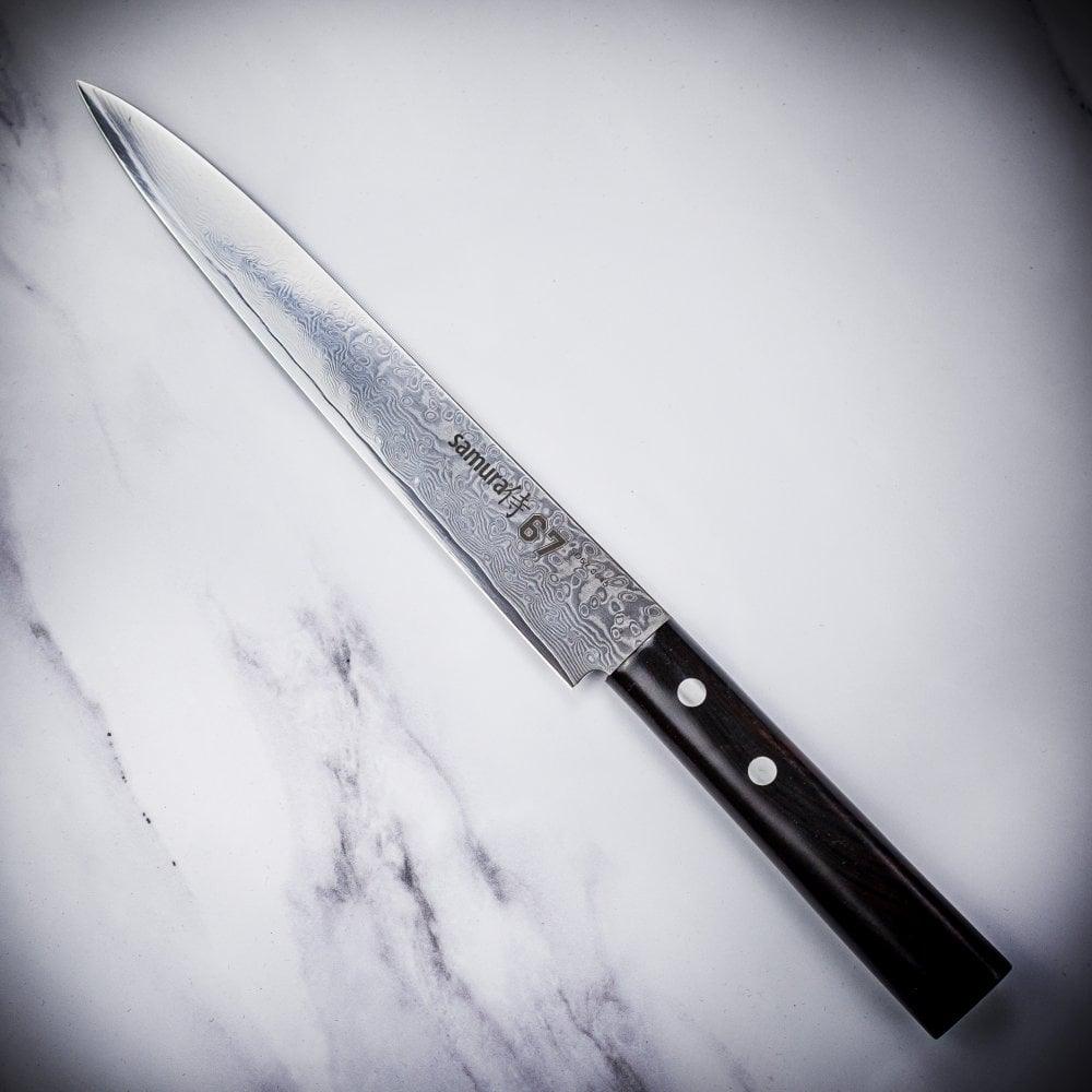 Filejas nazis SAMURA DAMASCUS 67 Slicing knife 7.7"/195 mm, 67 layers. SD67-0045M - DomoTehnika