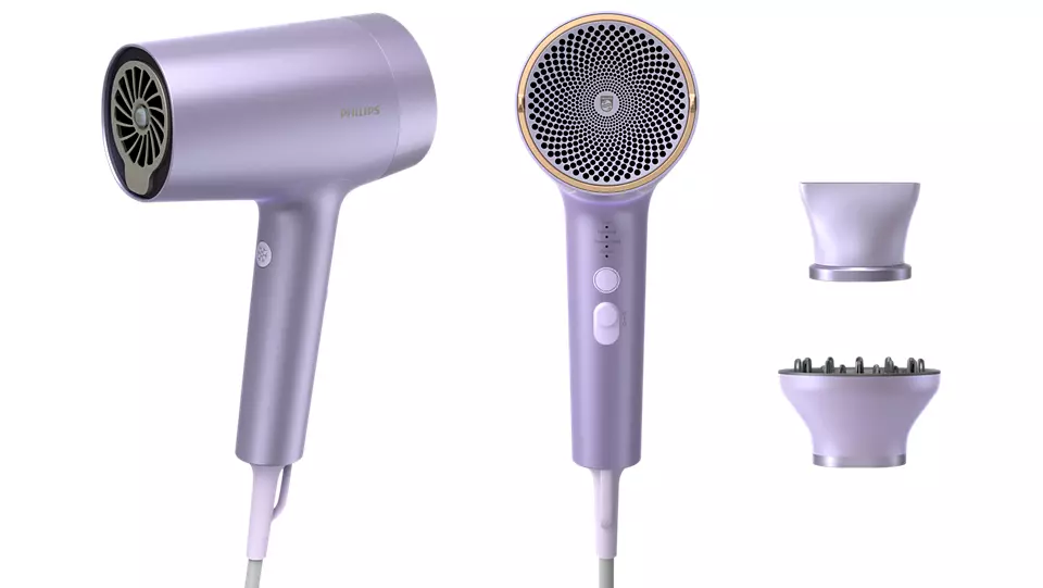 PHILIPS matu fēns, 1800 W, lillā BHD720/10
