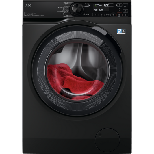 AEG veļas mazg.mašīna ar žāvētāju (front.ielāde), 10 kg, melna LWR73166OE