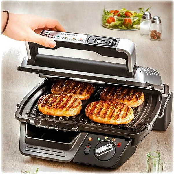 TEFAL grills Supergrill ar taimeri, 2000W, 600cm2 GC451B12
