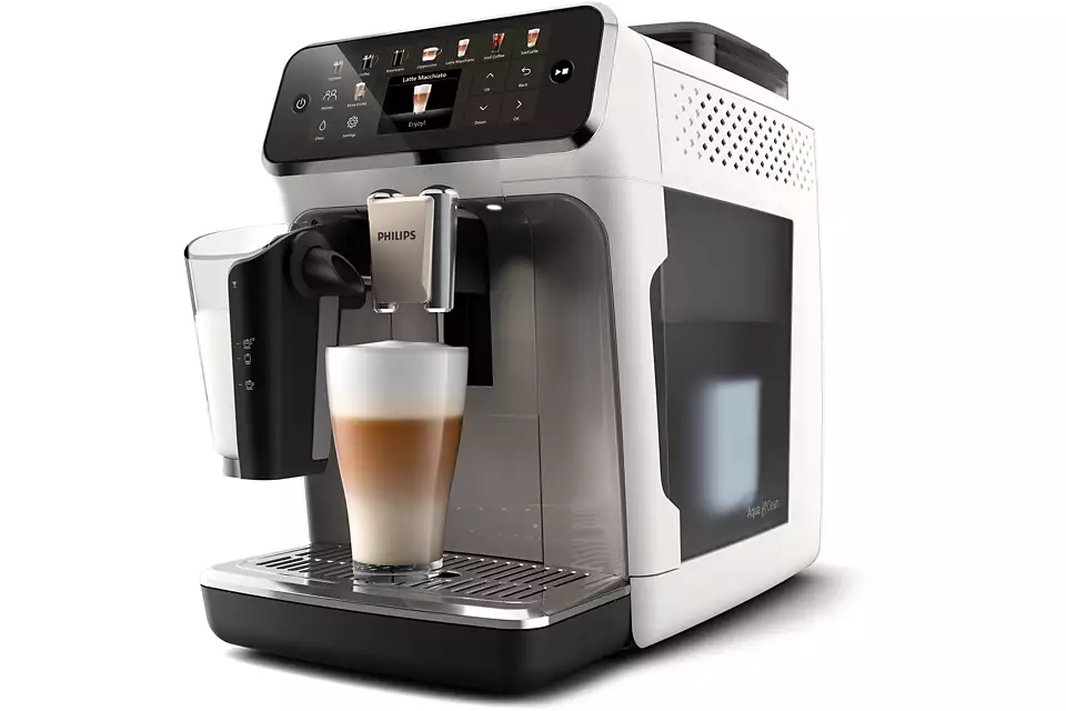 PHILIPS 5000 sērijas Super-automatic Espresso kafijas automāts, balts EP5545/70