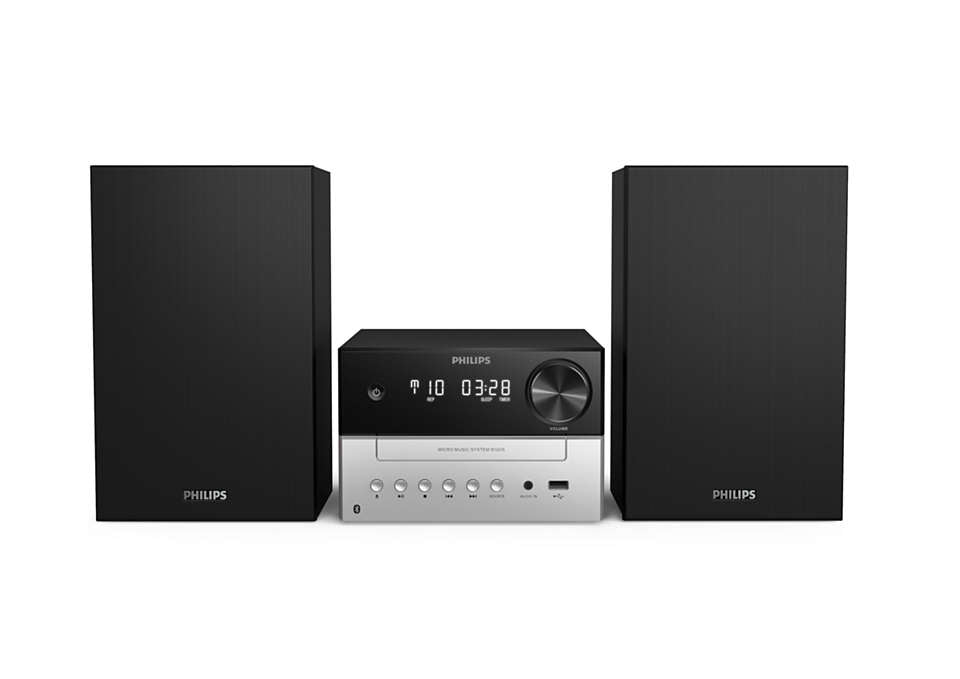 PHILIPS Mikro mūzikas sistēma ar Bluetooth, USB ports uzlādei TAM3205/12