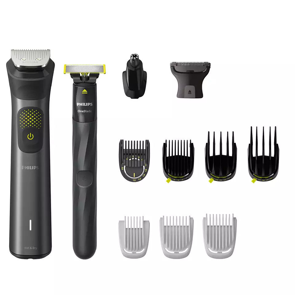 PHILIPS Multigroom series 9000 All-in-one trimmeris sejai, matiem un ķermenim, melns MG9530/15