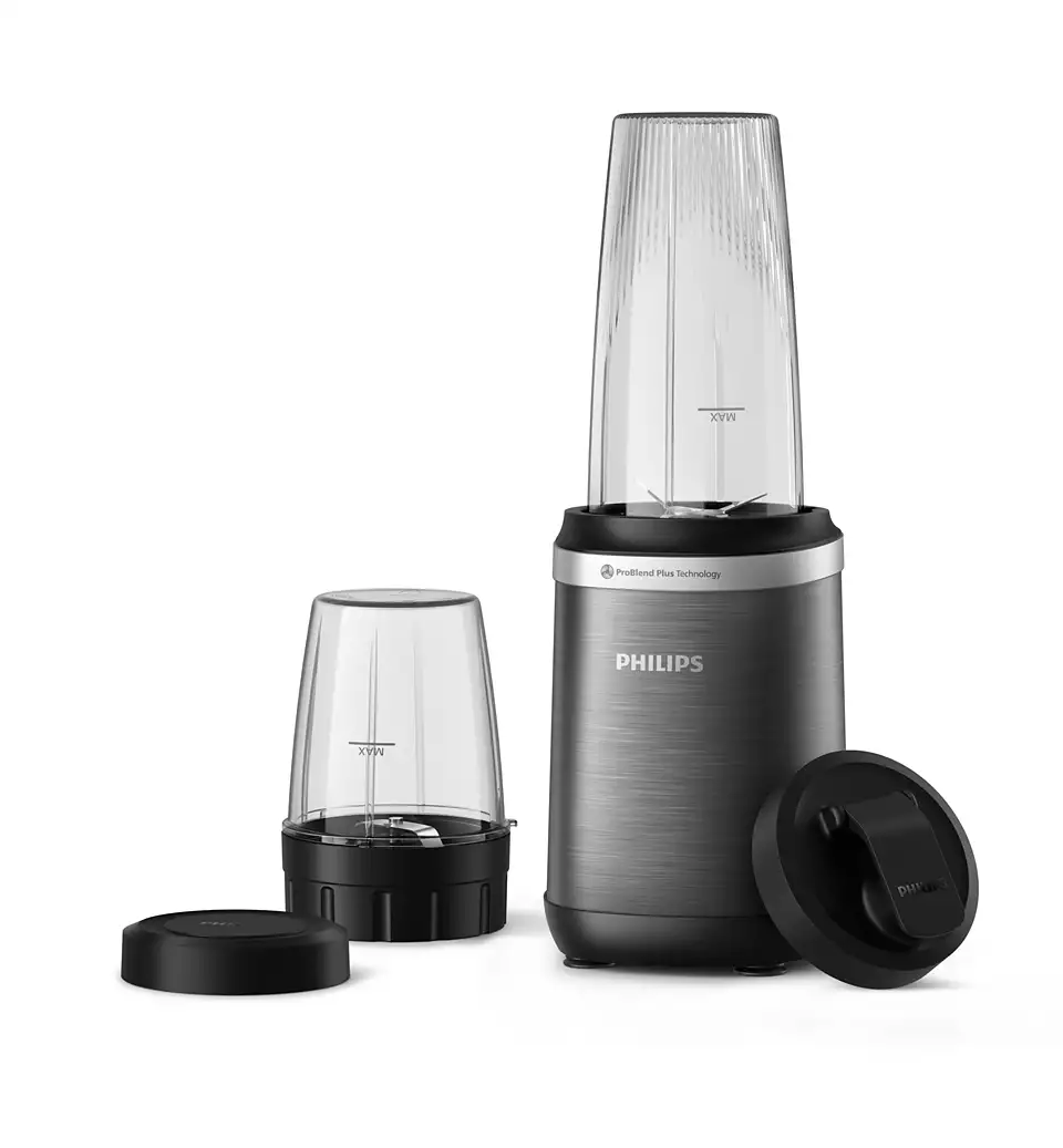 PHILIPS 5000 Series blenderis, 1000W, melns (kompl. 2 krūzes) HR2766/00