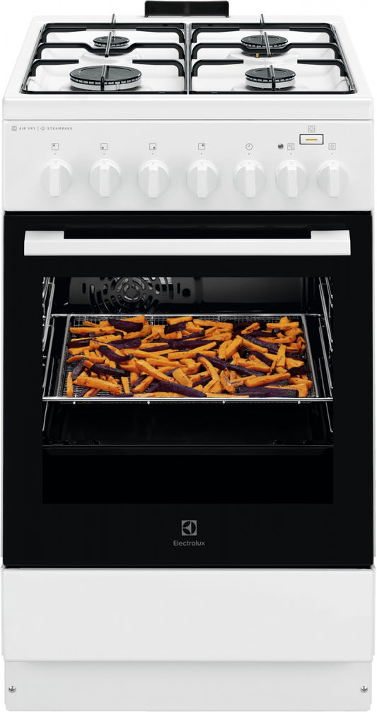 Electrolux gāzes plīts ar elektrisko cepeškrāsni, nerūsoša tērauda, 50cm LKK560011W