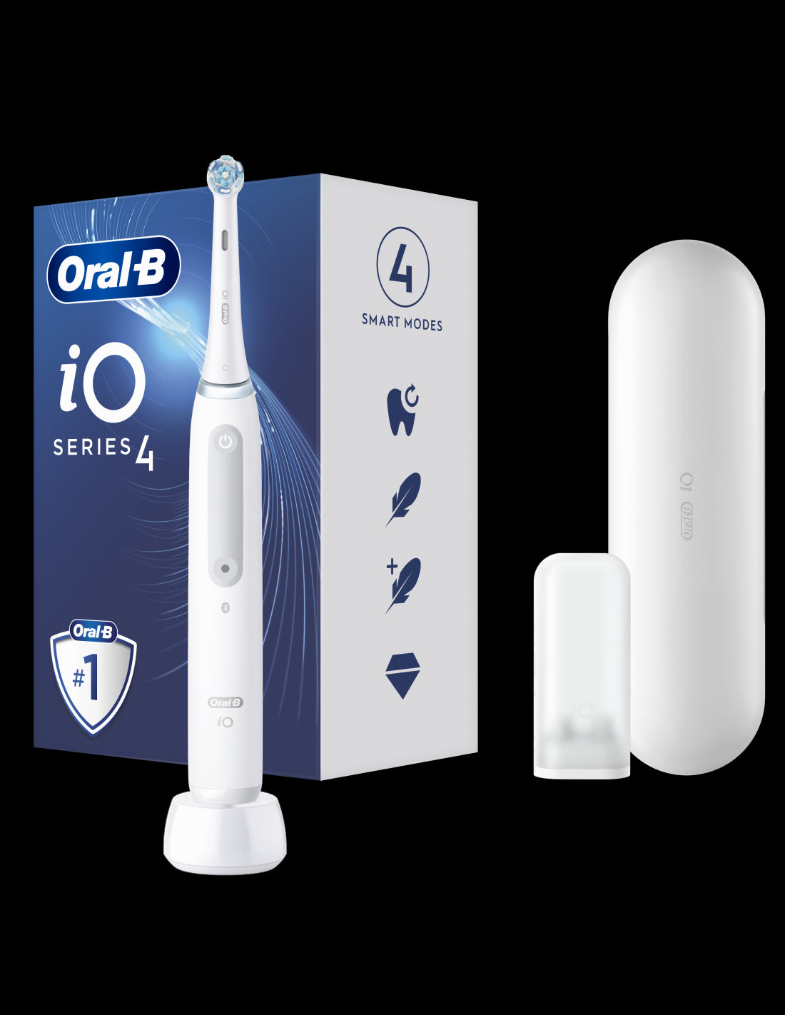 BRAUN Series iO4 el.zobu birste, Quite White iOG4.1A6.1DK.WHT