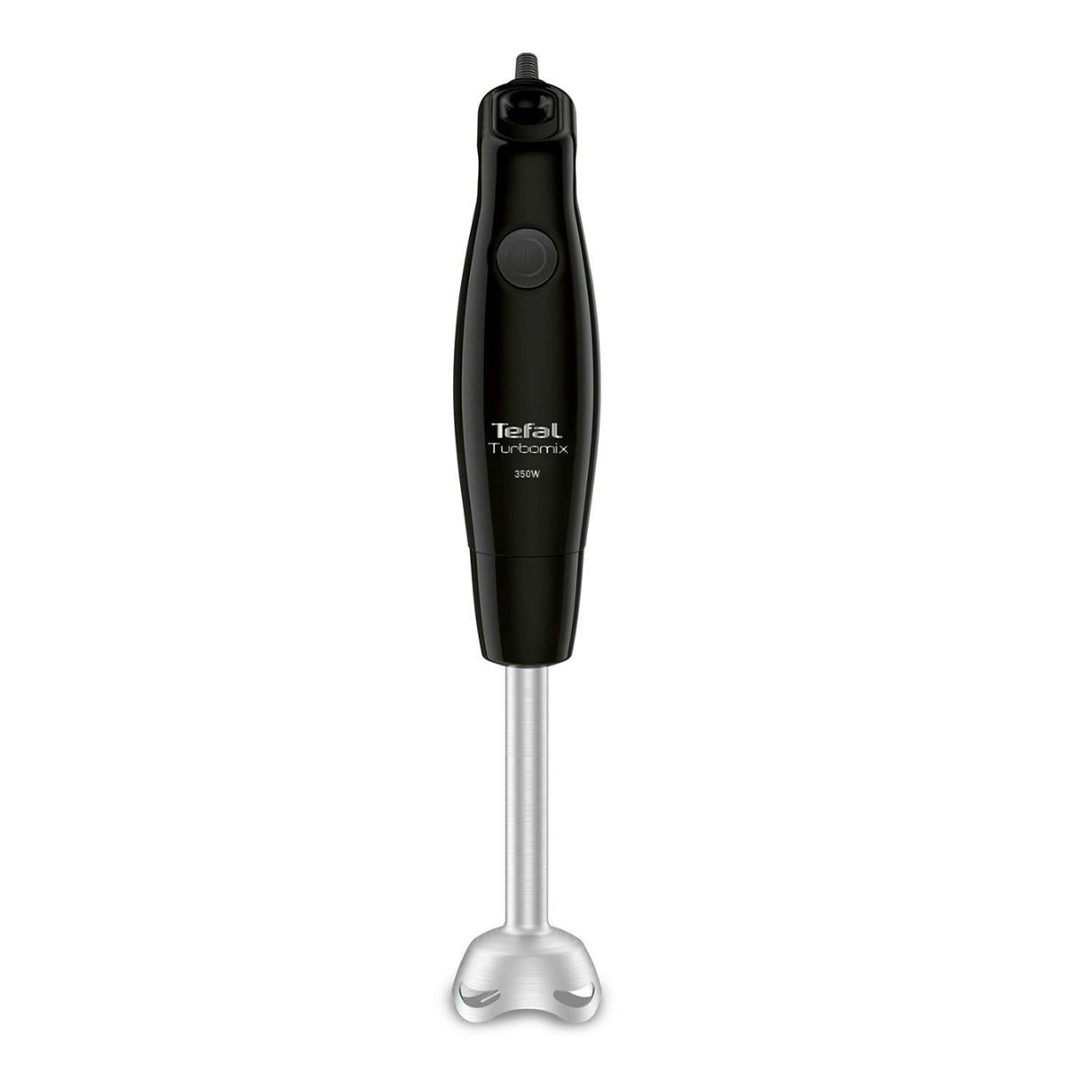 TEFAL rokas blenderis Turbomix 350W, melns/nerūsējošais tērauds HB1218