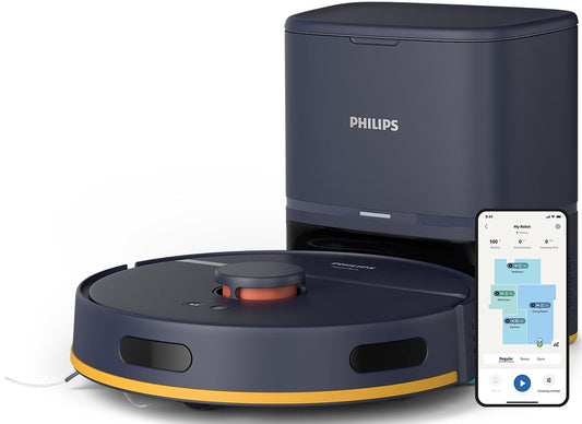 PHILIPS HomeRun 2000. sērijas Putekļsūcējs robots ar mazgāšanas funkciju, melns XU2100/10