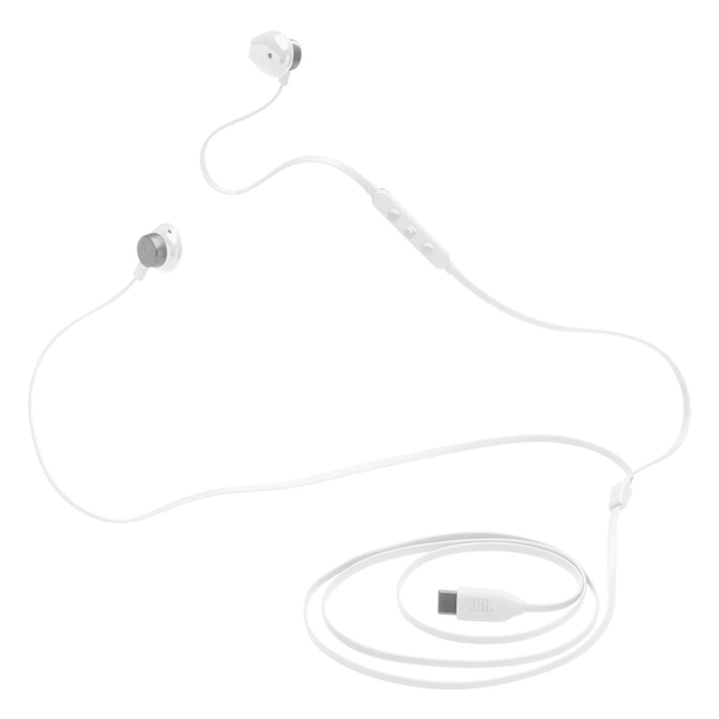 JBL USB-C austiņas, baltas JBLT305CWHT