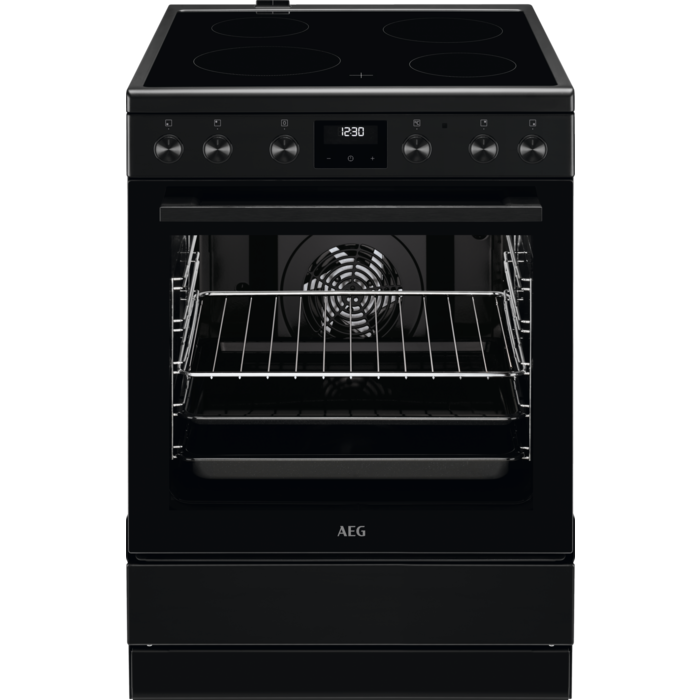 AEG stikla keramikas plīts, melna, 59.6 cm CCB6441MBB