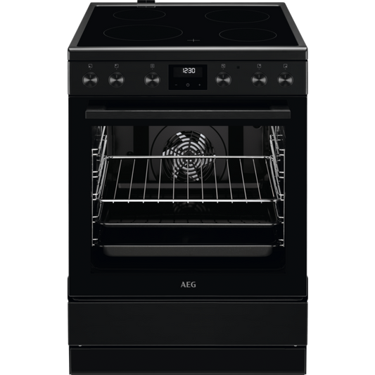 AEG stikla keramikas plīts, melna, 59.6 cm CCB6441MBB