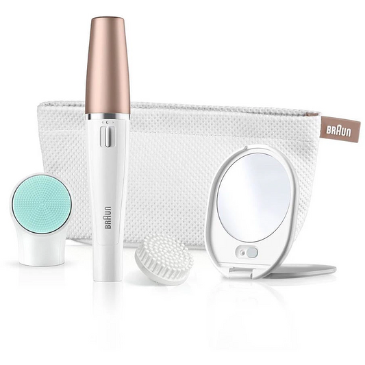 BRAUN FaceSpa 3in1 epilators +  kosmētikas somiņa SE 851V