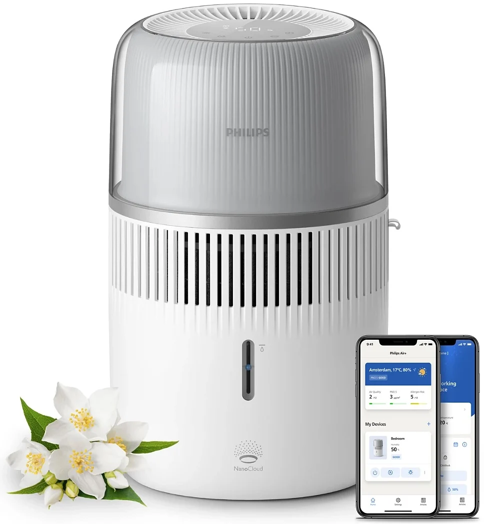 PHILIPS 5000 sērijas gaisa mitrinātājs, balts HU5710/00
