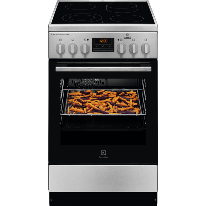 Electrolux elektriskā plīts ar elektrisko cepeškrāsni, nerūsoša tērauda, 50cm LKR564200X