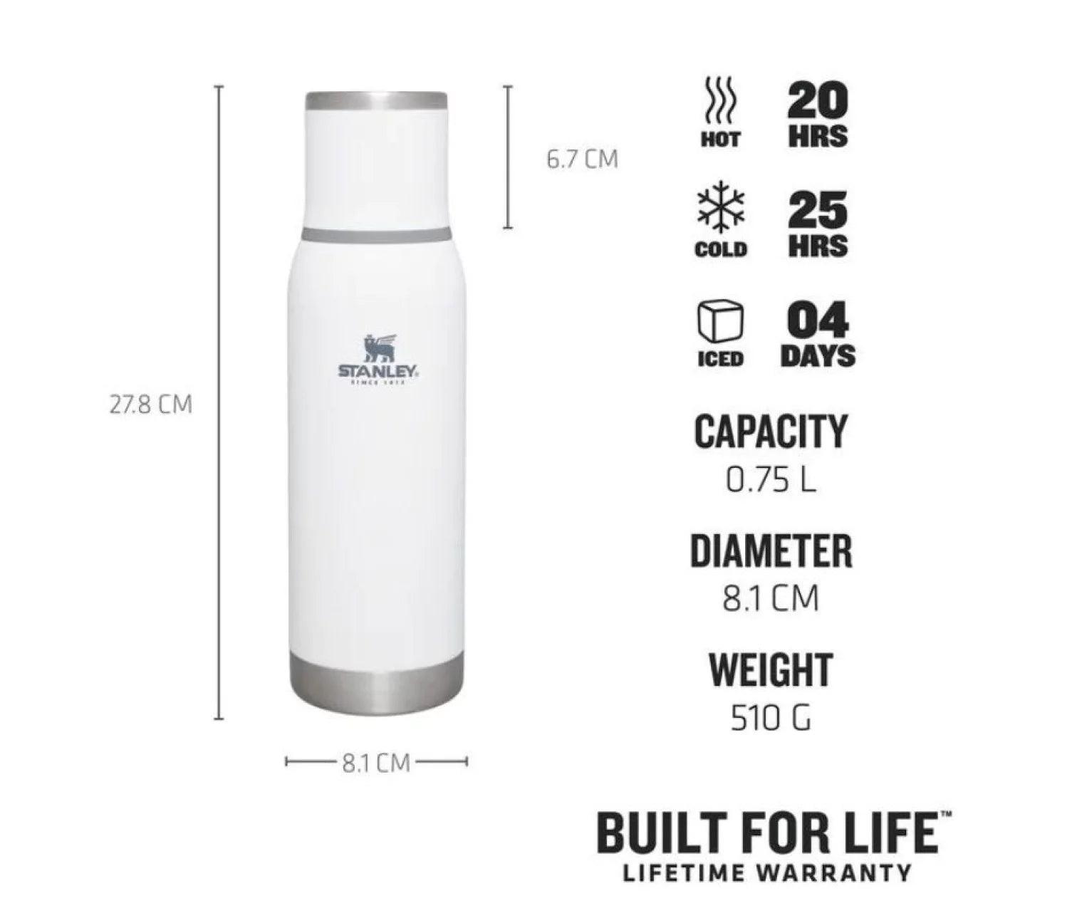 Termoss STANLEY The Adventure To-Go Bottle 0,75L balts 2810818008 - DomoTehnika