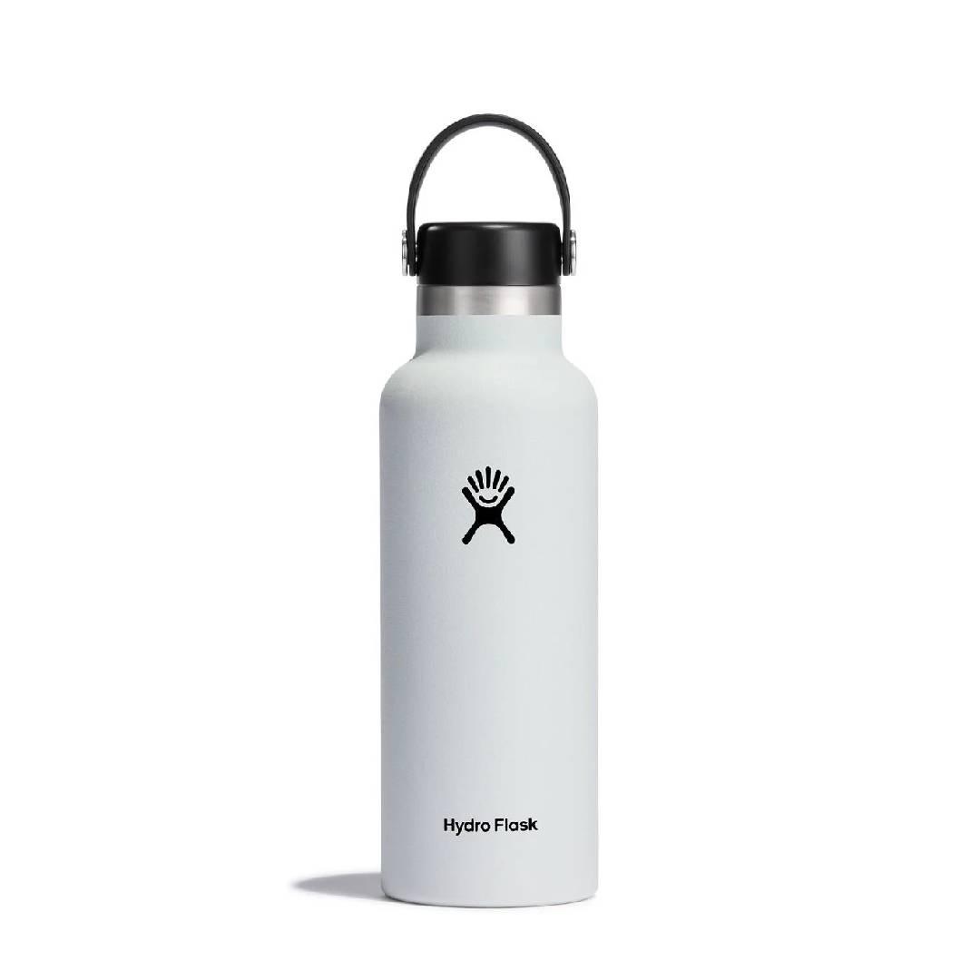 Termopudele HYDRO FLASK 18 OZ STANDARD MOUTH WITH STANDARD FLEX CAP, Balts S18SX110 - DomoTehnika