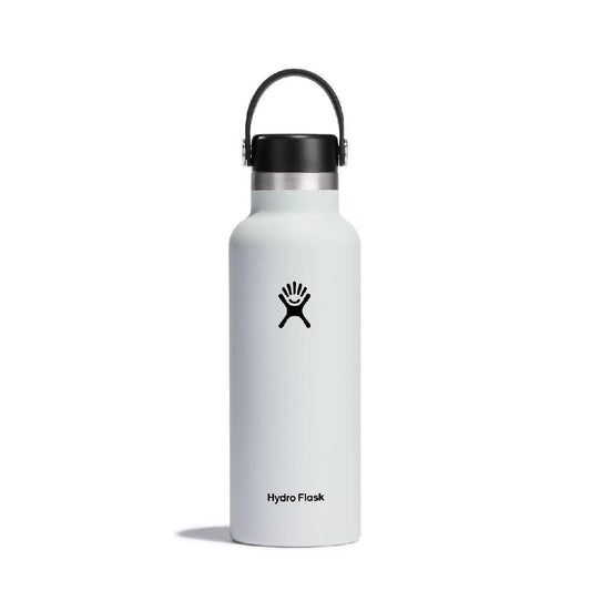 Termopudele HYDRO FLASK 18 OZ STANDARD MOUTH WITH STANDARD FLEX CAP, Balts S18SX110 - DomoTehnika