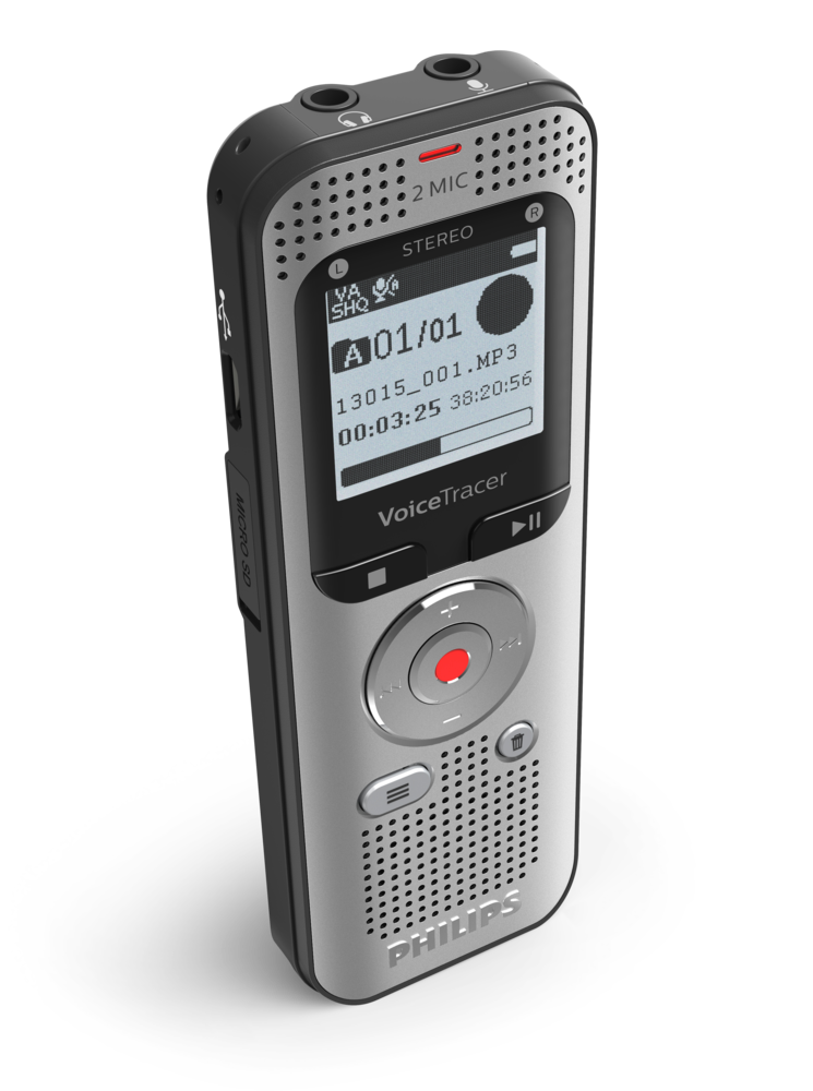 PHILIPS diktafons, 8GB, sudraba DVT2050