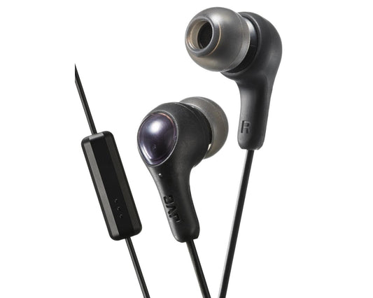 JVC austiņas ar mikrofonu, melnas HA-FX7M-B-E
