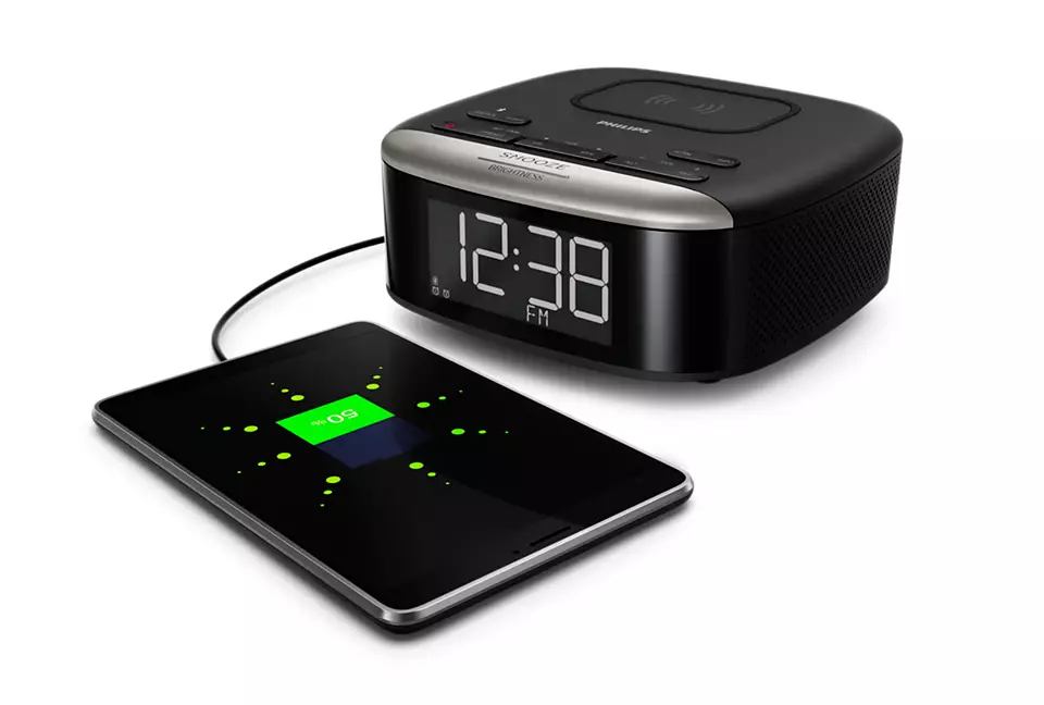 PHILIPS Radio pulkstenis, melns TAR7606/10