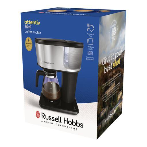 Kafijas aparāts RUSSELL HOBBS 26840-56 Attentiv Black 26840-56 - DomoTehnika