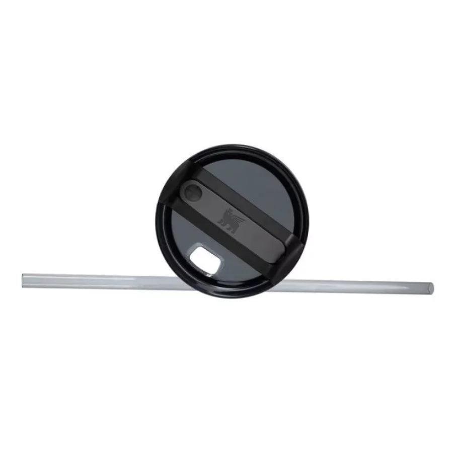 Termokrūze ar salmiņu STANLEY The Quencher H2.O FlowState Tumbler 1.18L melna - DomoTehnika