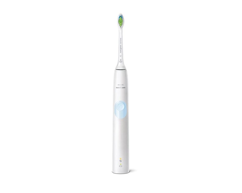 PHILIPS ProtectiveClean 4300 Sonic elektriskā zobu birste, balta un piparmētru HX6807/35