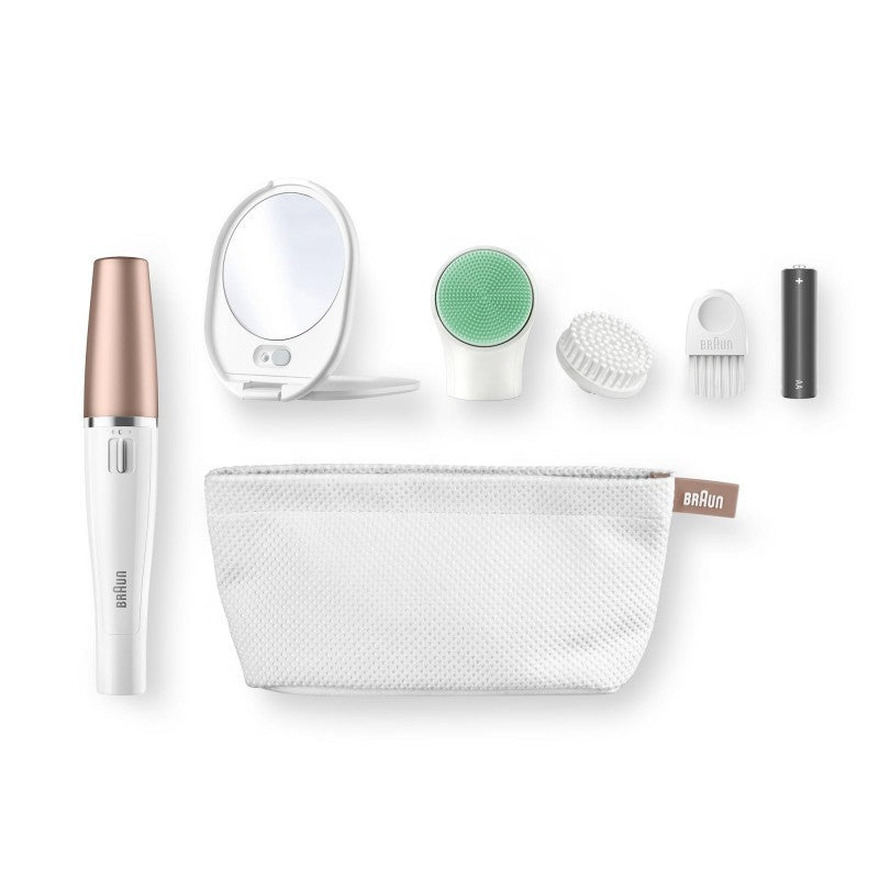 BRAUN FaceSpa 3in1 epilators + kosmētikas somiņa SE 851V