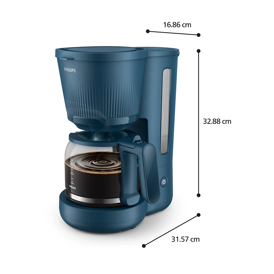 PHILIPS 3000. sērijas Basic Kafijas automāts, 1080 W, zils HD7411/70
