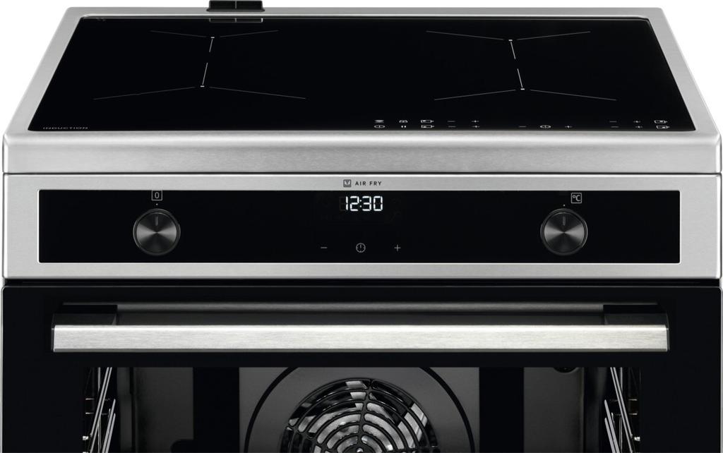 Electrolux 500.sērijas elektriskā plīts ar elektrisko cepeškrāsni un indukcijas virsmu LKI64023AX