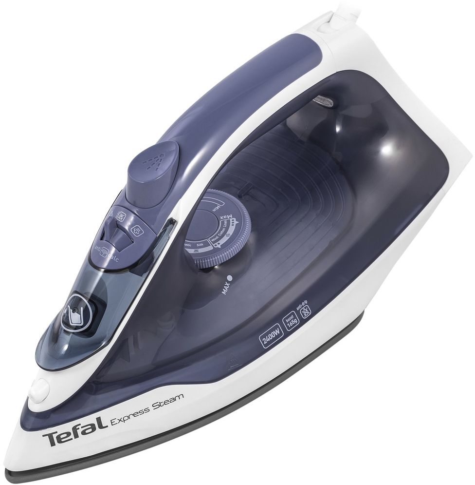 TEFAL Express gludeklis, 2400W, zils/balts FV2837E0