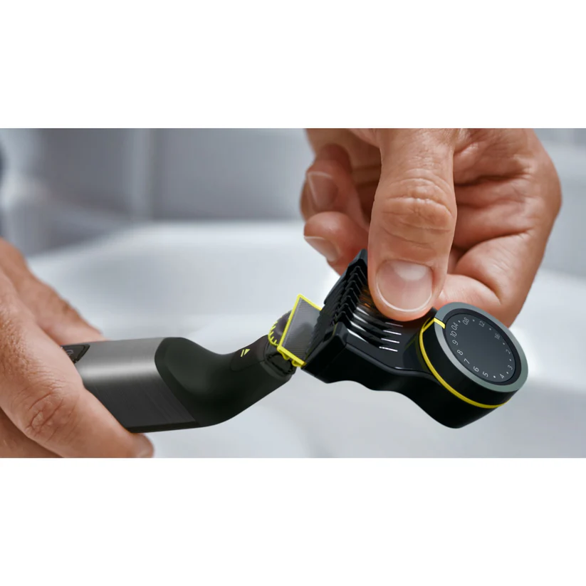 PHILIPS OneBlade Pro skuveklis, hroma QP6652/61