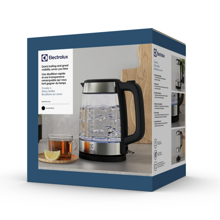 Electrolux elektriskā tējkanna, caurspīdīga E4GK1-4GB
