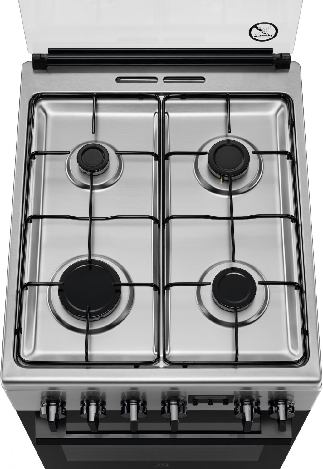 Electrolux gāzes plīts ar elektrisko cepeškrāsni, nerūsējoša tērauda, 50cm LKK540232X
