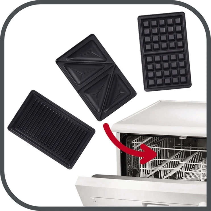TEFAL tosteris Snack Time 3in1, 700W, SW342D38