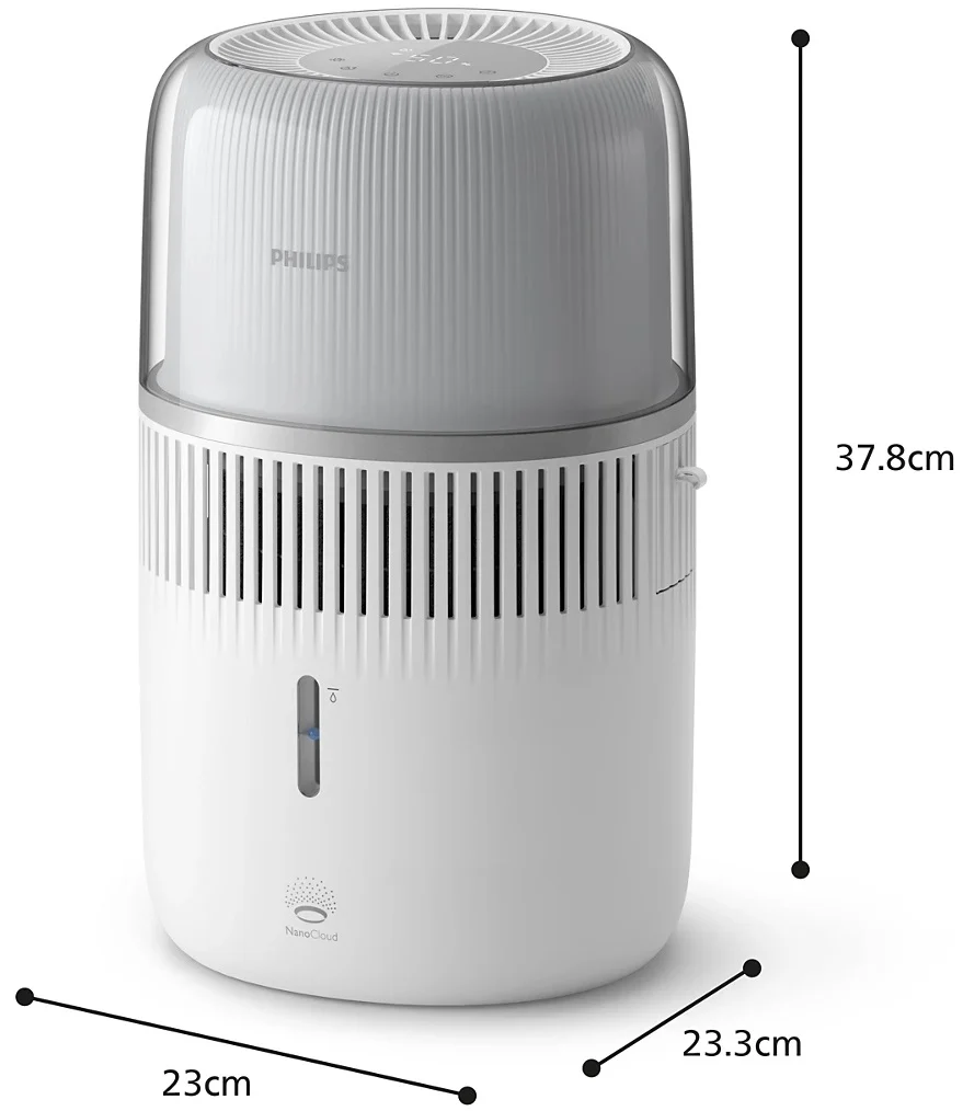 PHILIPS 5000 sērijas gaisa mitrinātājs, balts HU5710/00