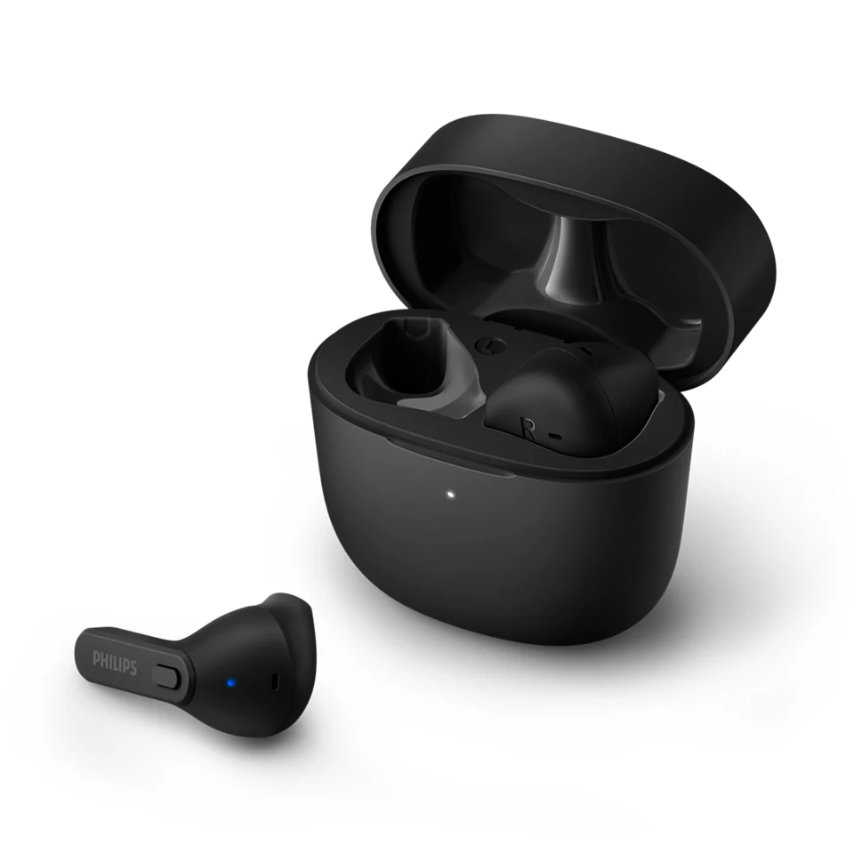 PHILIPS in-ear true bezvadu austiņas ar portatīvo uzlādes ietvaru, melnas TAT2236BK/00